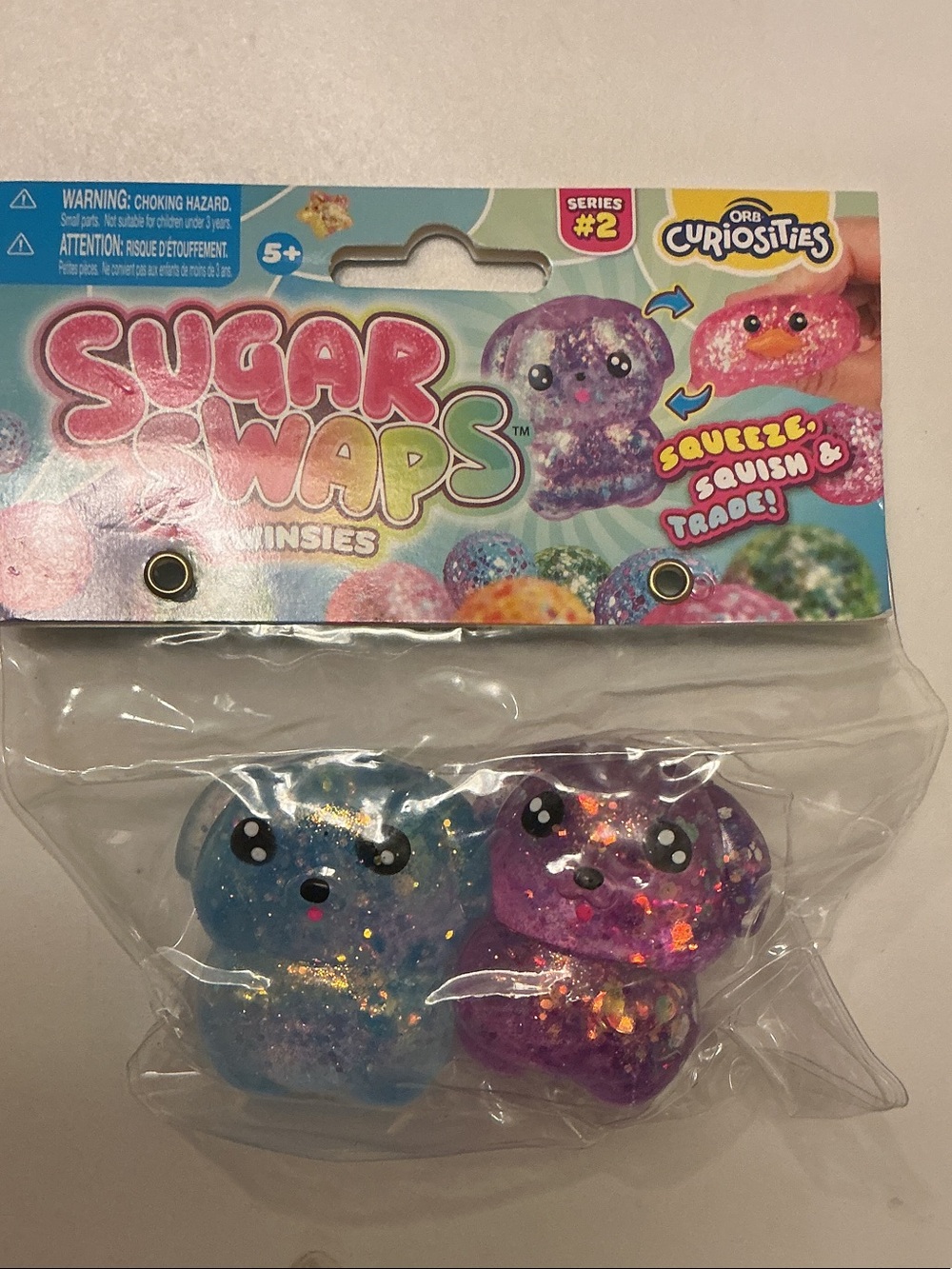 Sugar Waps Minis Squeeze Duo - Blue & Purple Glitter